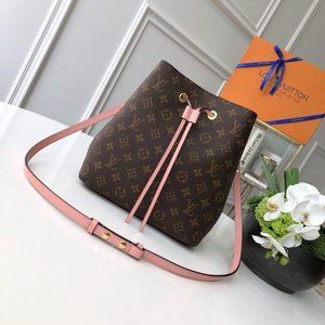 LV Neonoe Monogram Rose Poudre Bag